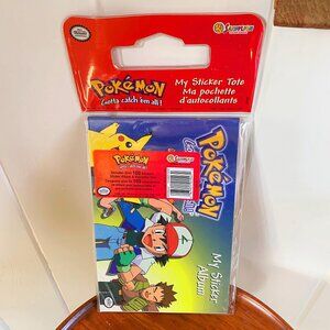 Vintage 1998 POKEMON "My Sticker Album" & 100+ Stickers NIP